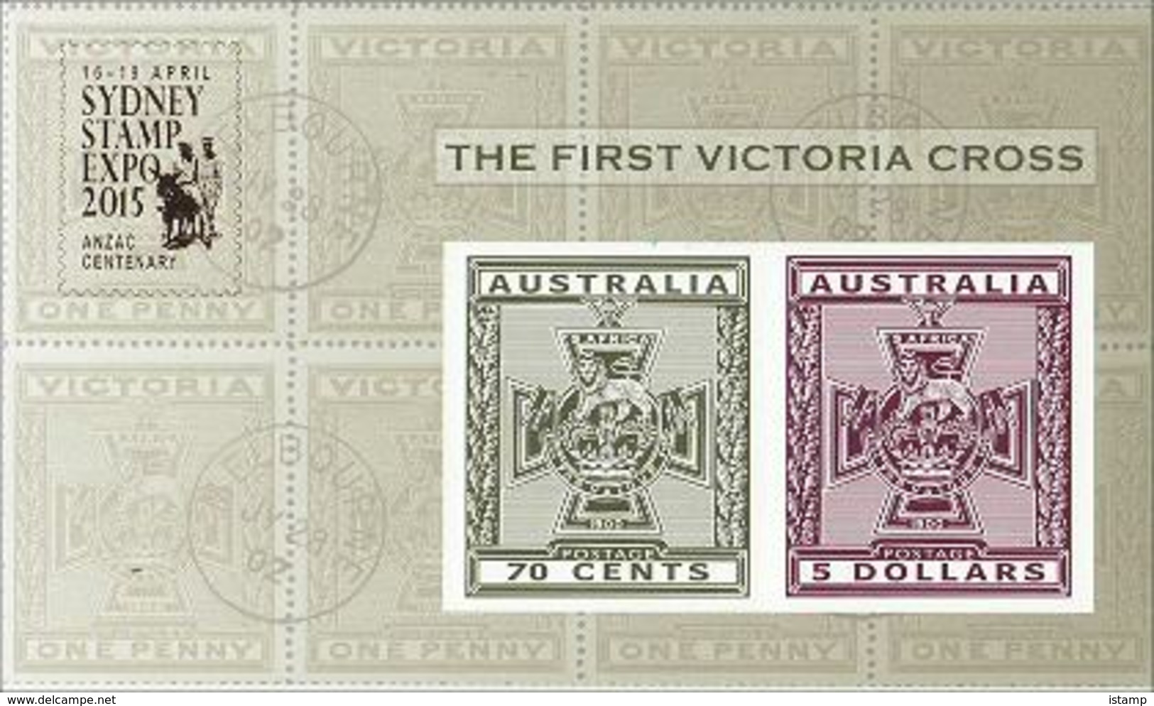 ⭕2015 - Australia THE FIRST VICTORIA CROSS 'overprint Sydney' - Miniature Sheet Stamps MNH⭕ - Blokken & Velletjes