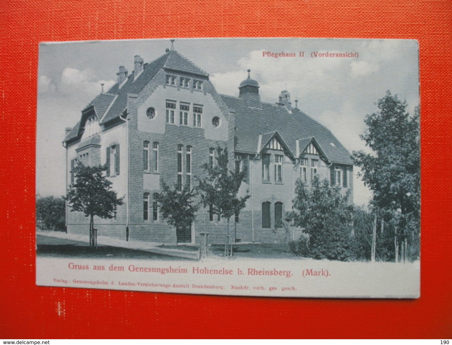 Genesungsheim Hohenelse Bei Rheinsberg(Mark).Pflegehaus II - Rheinsberg