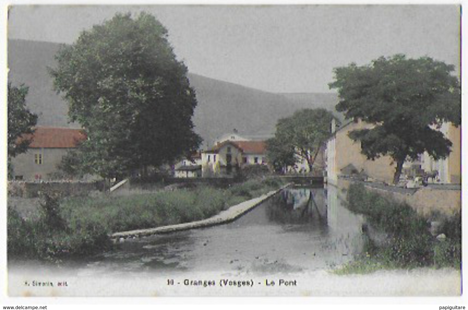 Cpa Bon Etat  Granges , Le Pont , Courrier Au Verso , Carte Rare ,  Colorisée - Altri & Non Classificati