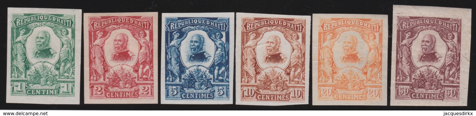 Haiti        .    Yvert   .   84/89        .        *     .  Ongebruikt    .     /    .     Mint-hinged - Haïti