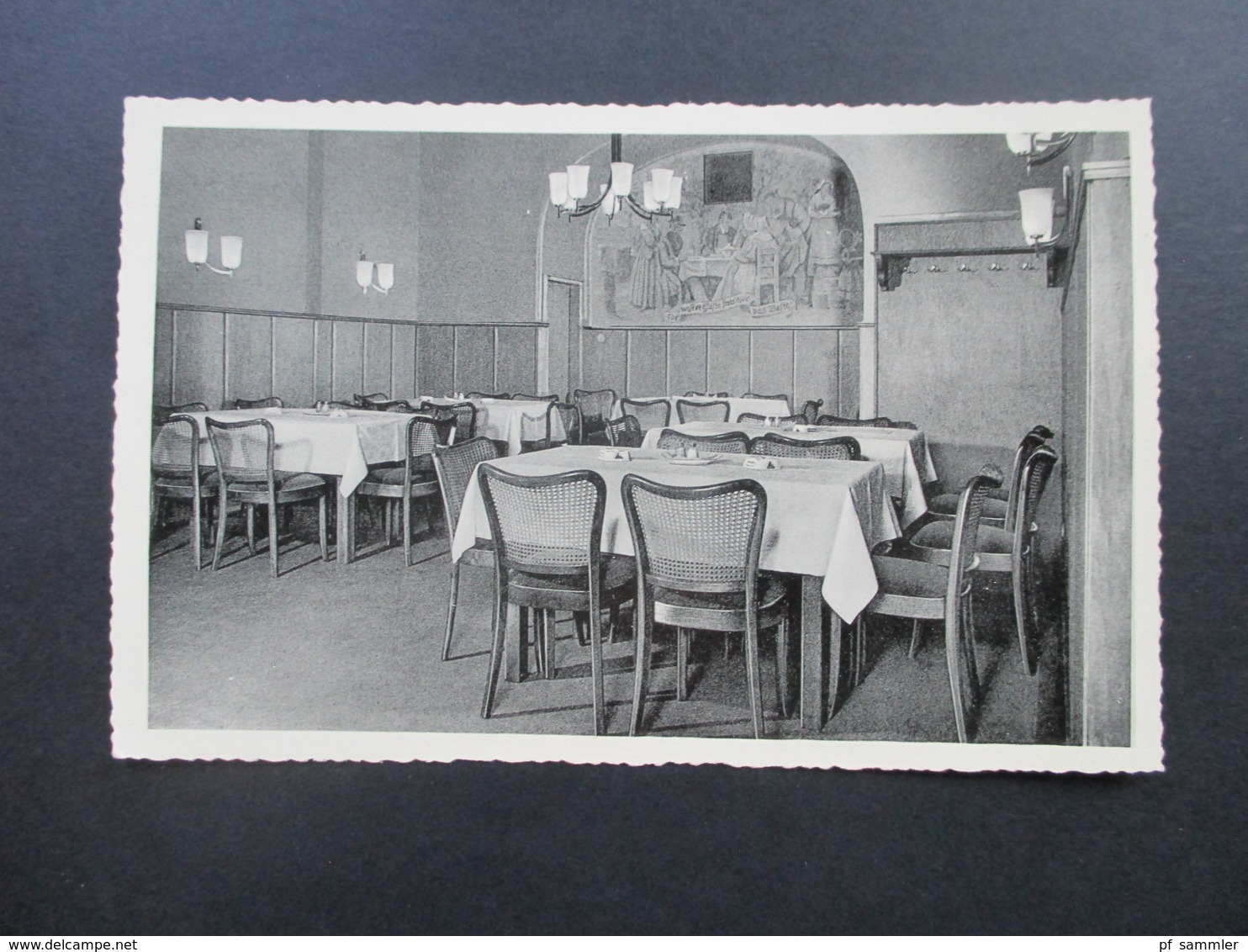 Echtfoto AK Ca. 1950er Jahre Hotel Deutsches Haus, Friedberg / Hessen Speisesaal. Verlag Kaltenhäuser, Schotten - Hotels & Gaststätten