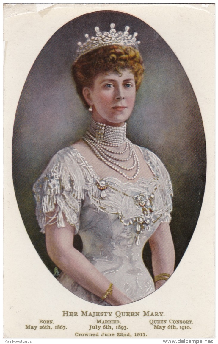 AQ52 Royalty - Her Majesty Queen Mary - Raphael Tuck Postcard - Familles Royales