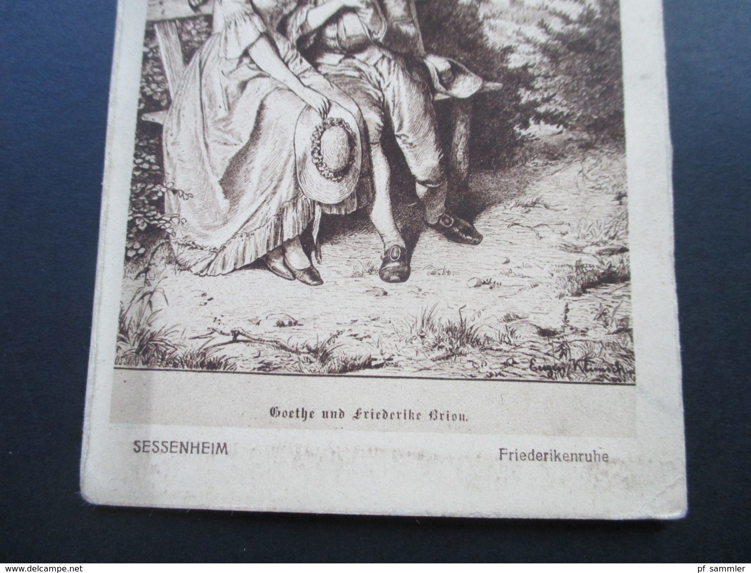 AK Künstlerkarte Goethe Und Fredike Brion. Sessenheim. Friederikenruhe. Goethe - Friederiken Museum - Autres & Non Classés