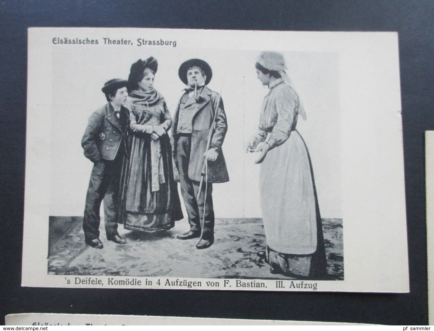 AK Elsässisches Theater Strassburg 's Deifele, Komödie In 4 Aufzügen Von F. Bastian. II. Und III. Aufzug - Elsass