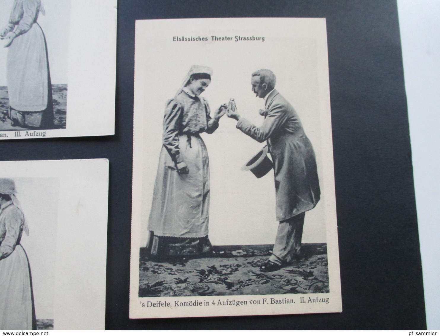 AK Elsässisches Theater Strassburg 's Deifele, Komödie In 4 Aufzügen Von F. Bastian. II. Und III. Aufzug - Elsass