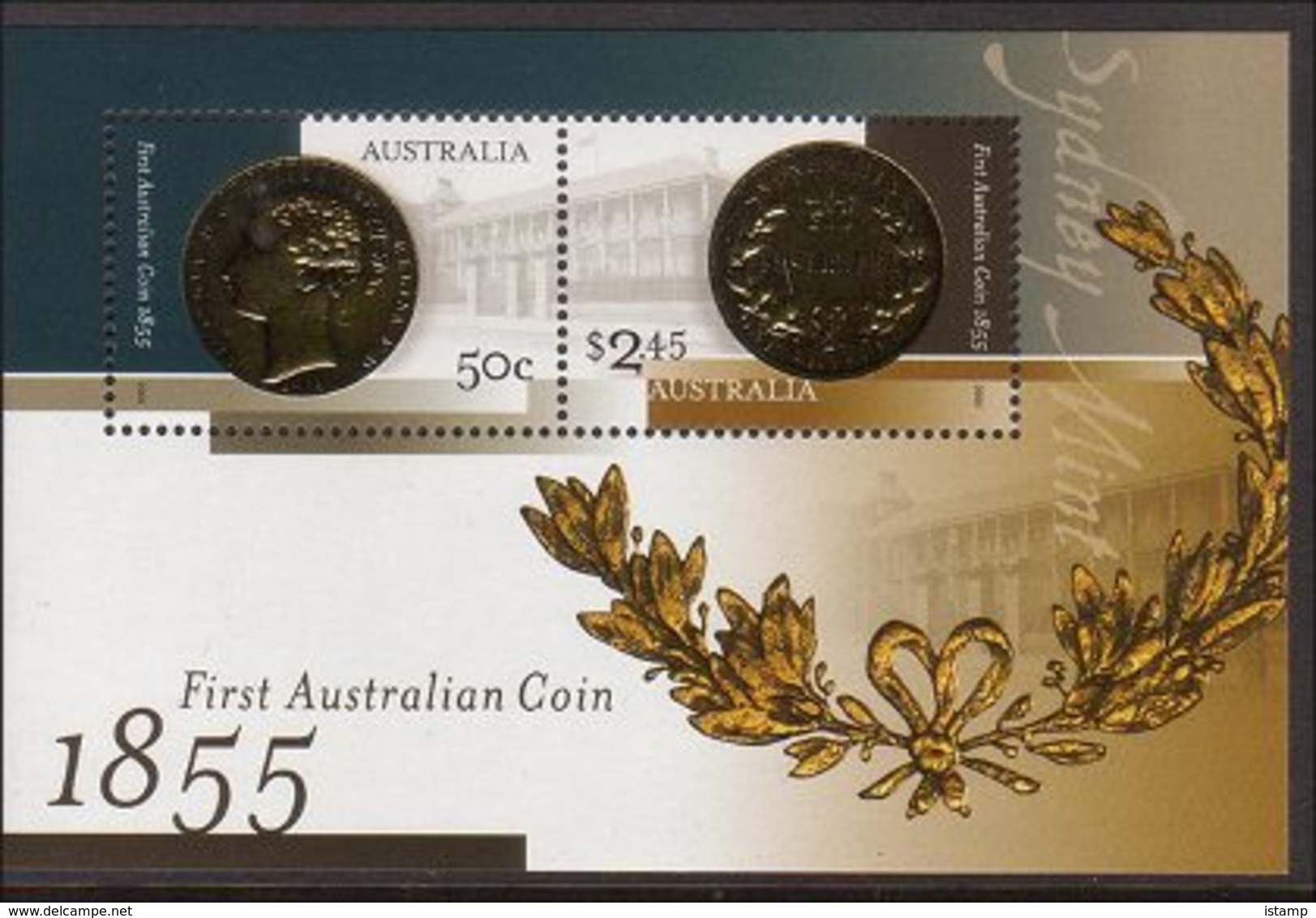 2005 - Australian FIRST COIN Minisheet Minature Sheet MNH - Blocks & Sheetlets