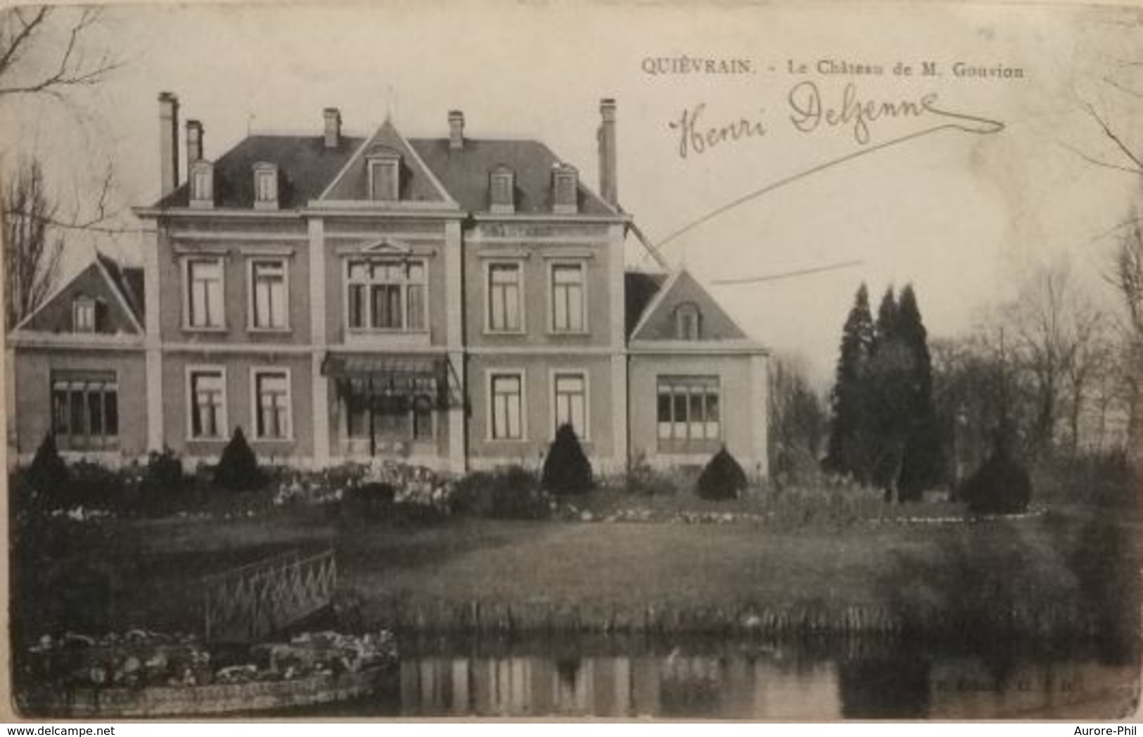 Quiévrain Le Château De M Gouvion - Quievrain