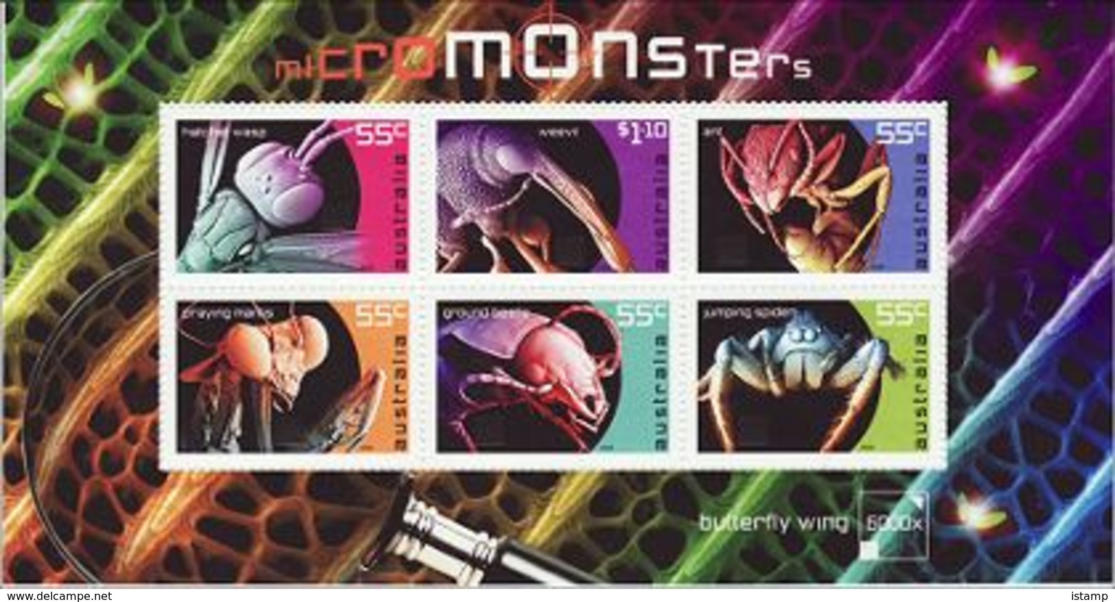 ⭕2009 - Australia MICRO MONSTERS - Miniature Sheet Stamps MNH⭕ - Blocks & Sheetlets