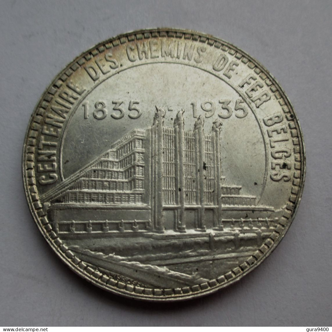 België 50 Frank 1935 Wereldtentoonstelling FRANS - 50 Francs