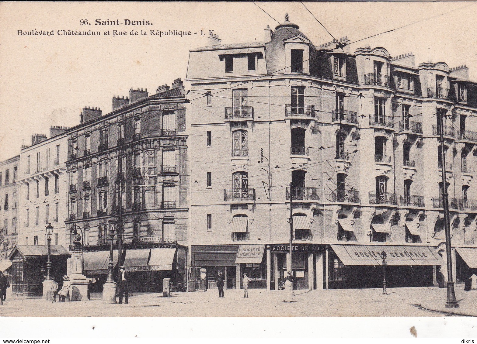 93-SAINT-DENIS- BOULEVARD CHATEAUDUN ET RUE DE LA REPUBLIQUE- COMMERCES -ANIMEE - Saint Denis