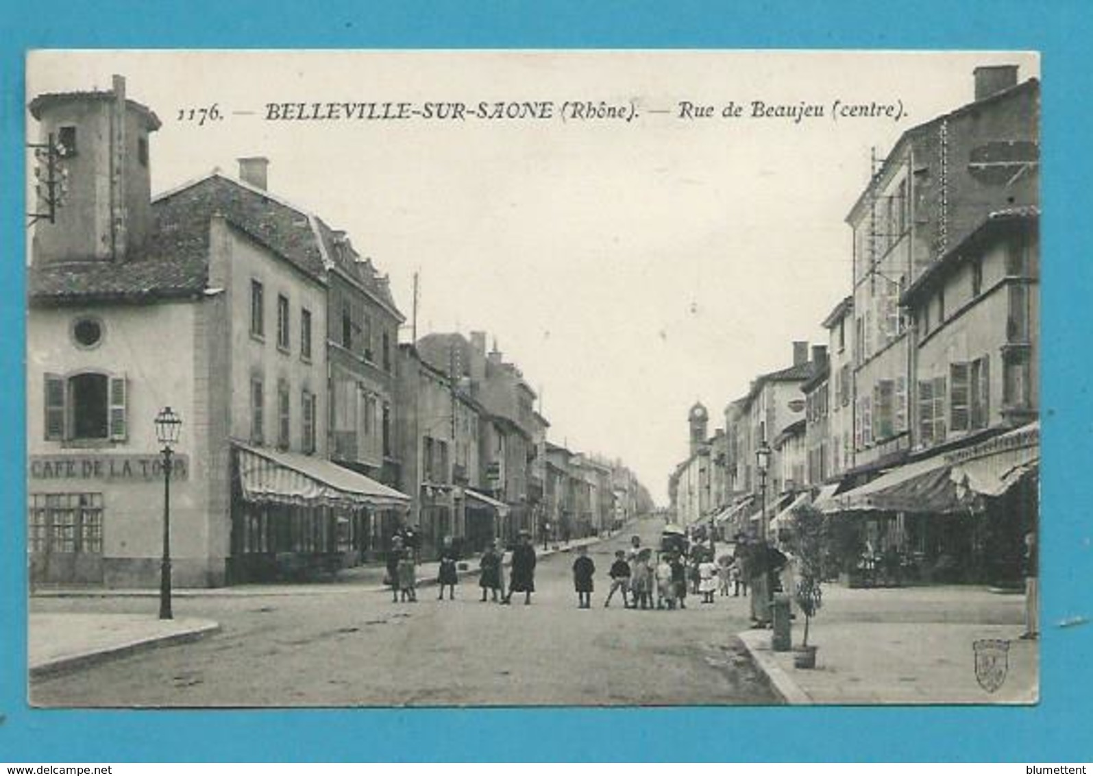 CPA 1176 - Rue De Beaujeu BELLEVILLE-SUR-SAÔNE 69 - Belleville Sur Saone