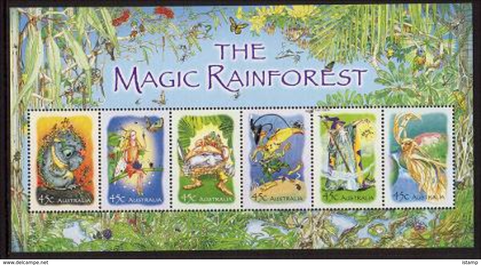 ⭕2002 - Australia THE MAGIC RAINFOREST - Miniature Sheet Stamps MNH⭕ - Blocks & Sheetlets