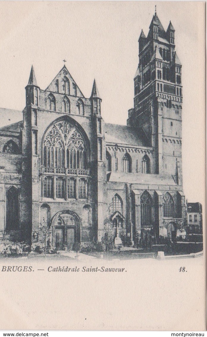 Belgique : BRUGES :   Vue La  Cathédrale Saint  Sauveur - Autres & Non Classés