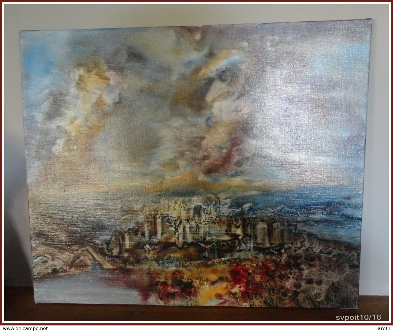 TABLEAU PEINTURE HUILE SUR TOILE De Guy  LAFAGE Intitulé TOLEDE - Oils