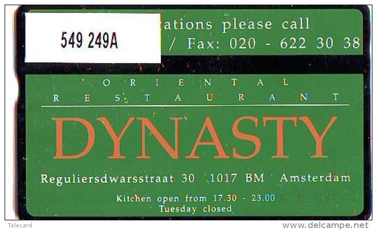 Telefoonkaart  LANDIS&amp;GYR NEDERLAND * RCZ.549  249A  * Dynasty  * TK * ONGEBRUIKT * MINT - Privé