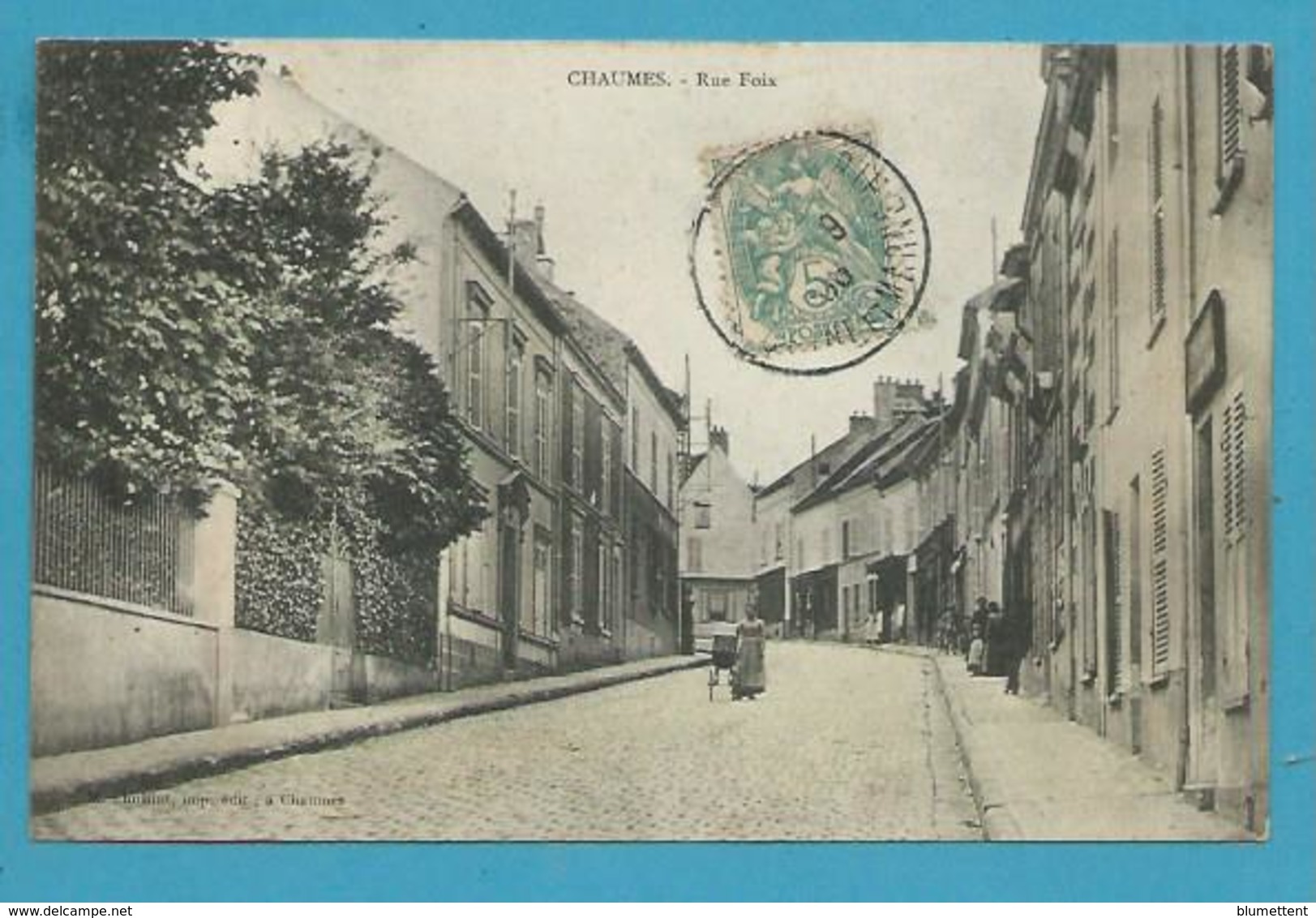 CPA Rue Foix CHAUMES 77 - Other & Unclassified