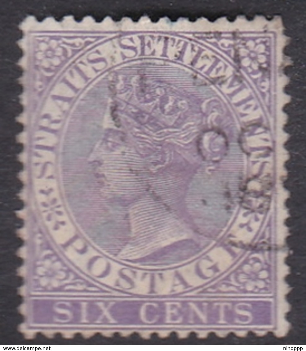 Malaysia-Straits Settlements SG 66 1884 Queen Victoria 6c Lilac, Used - Straits Settlements