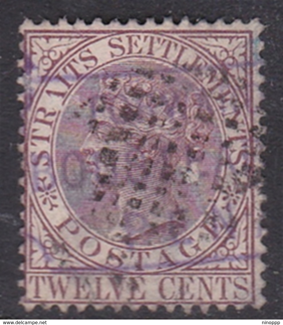 Malaysia-Straits Settlements SG 67 1883 Queen Victoria 12c Brown Purple, Used - Straits Settlements