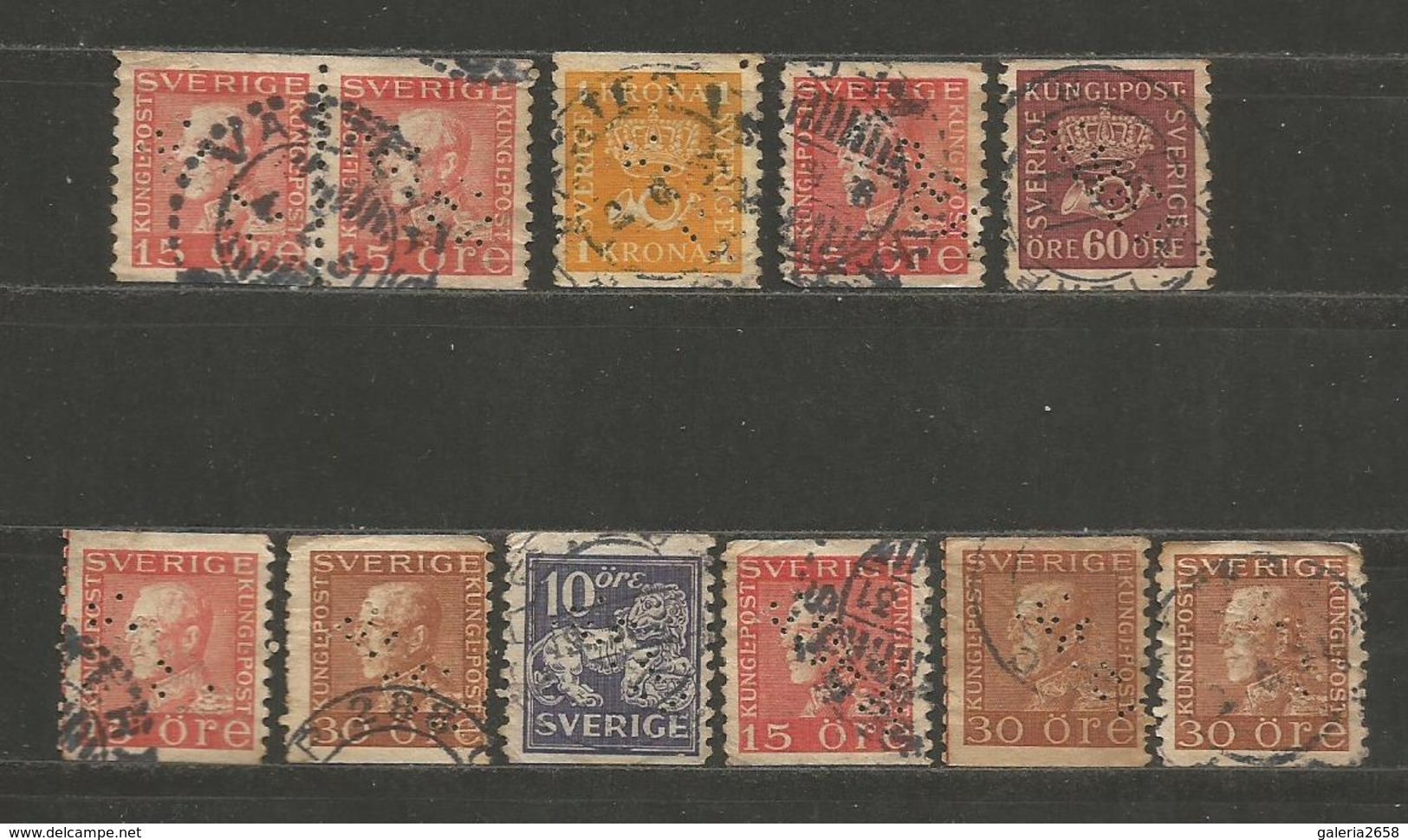 SWEDEN - PERFORADOS - PERFINS    - D 2089 - Autres & Non Classés