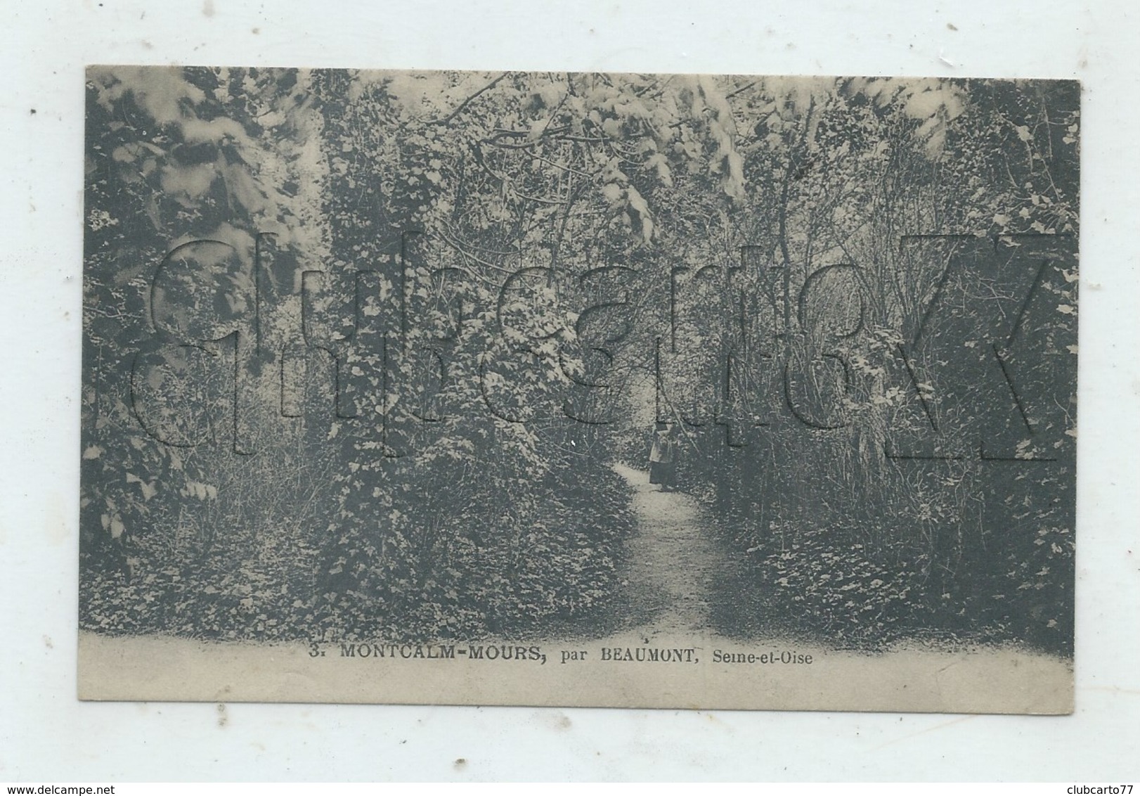 Mours (95) : Le Jardin De La Villa Montcalm-Mours En 1921 (animé) PF. - Mours