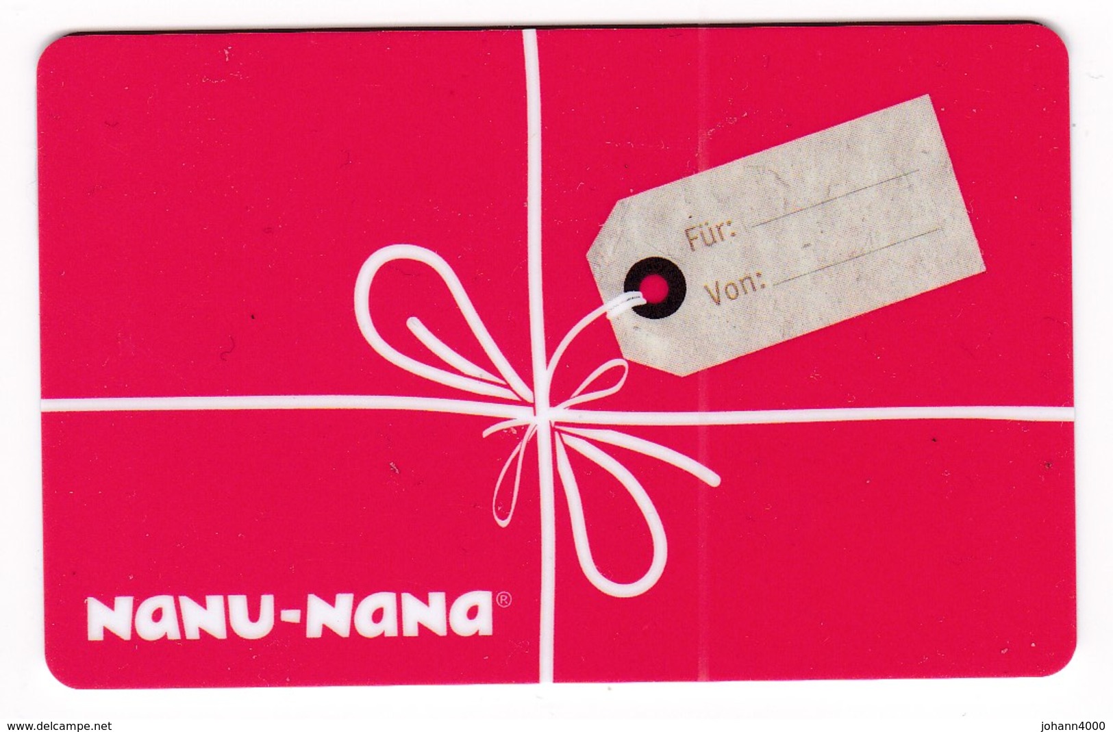 Geschenkkarte  Nanu-Nana  Gift - Gift Cards