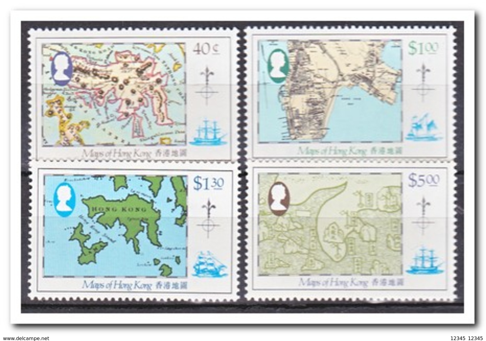 Hong Kong 1984, Postfris MNH, Maps - Andere & Zonder Classificatie