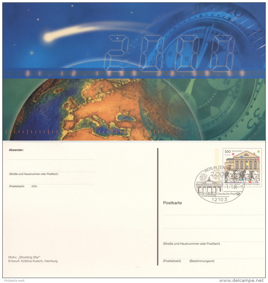 BRD Ganzsache PSo 59/01 O - Postkarten - Gebraucht