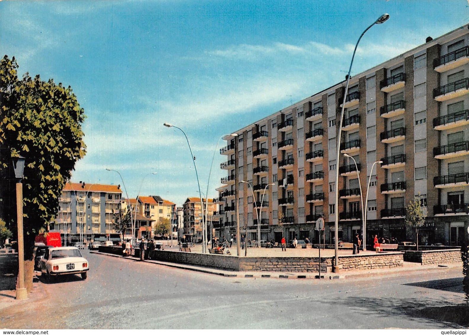 07850 "ALPIGNANO (TO) - PIAZZA DEI CADUTI" ANIMATA, AUTO ANNI '70. CART NON SPED. - Rivoli