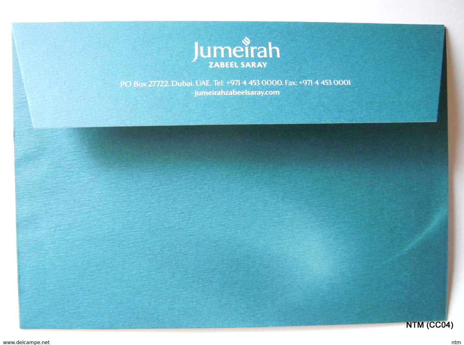 UAE DUBAI Picture Post Card (with An Envelope) Showing The Hotel 'Jumeirah Zabeel Saray' In Dubai, UAE - Dubai