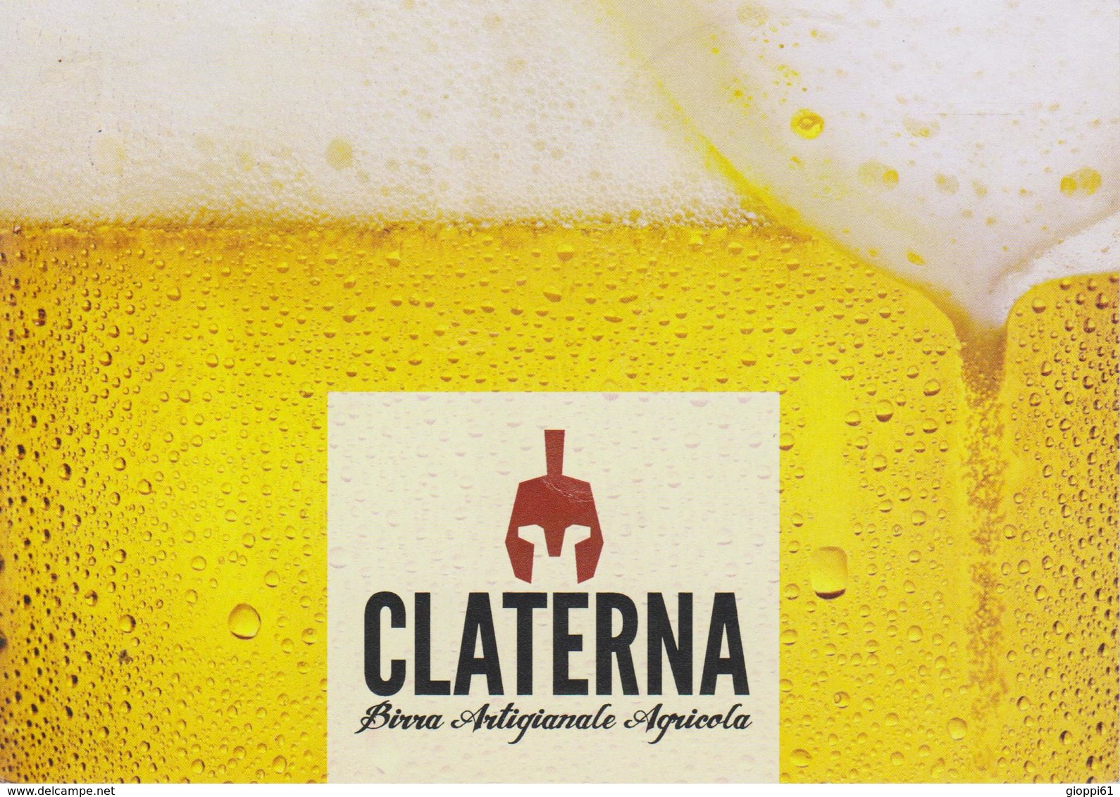 Birra Artgianale Agricola Claterna, Promocard (fronte E Retro) - Altri & Non Classificati