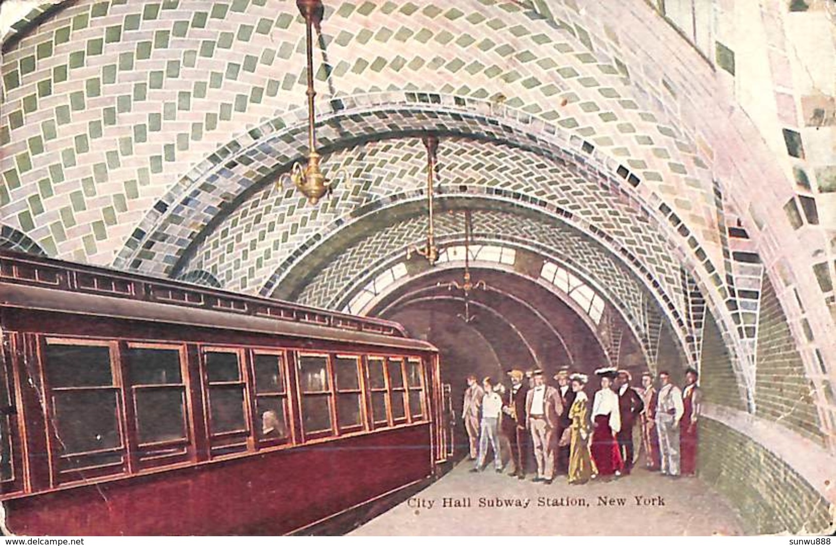 City Hall Subway Station, New York (animation, 1909) - Transports