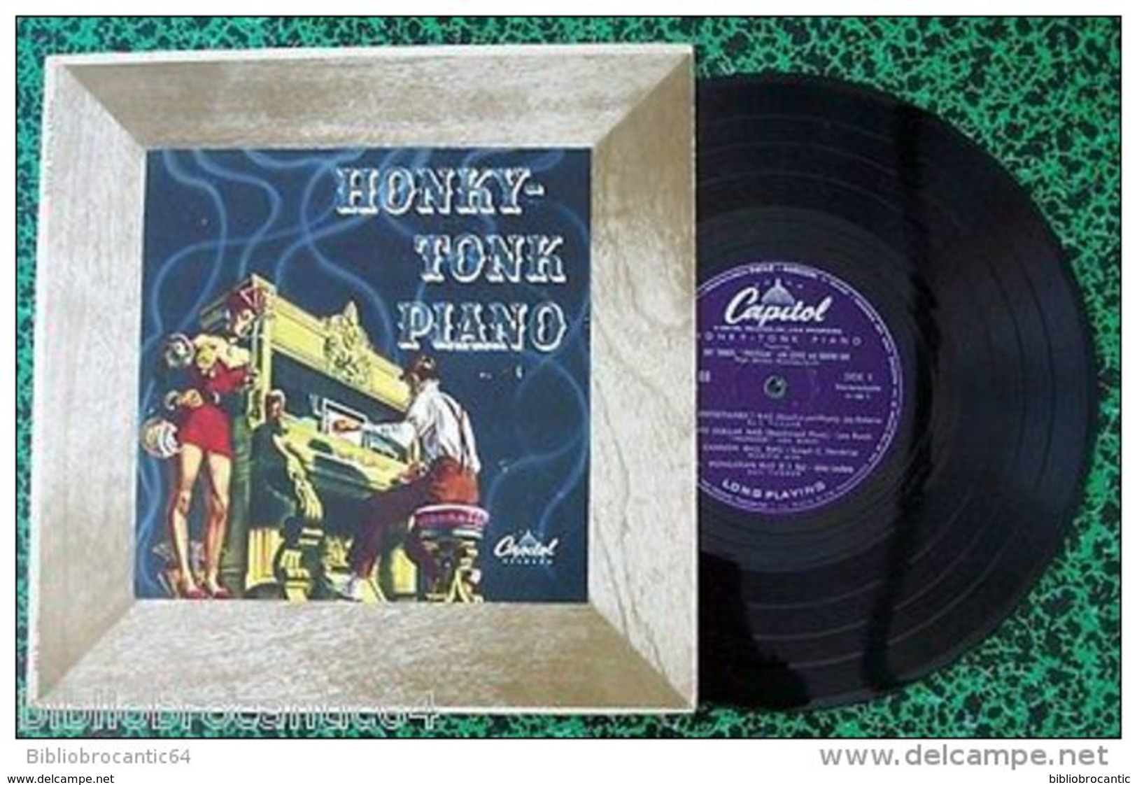 LP 25cm * HONKY-TONK PIANO * RAY TURNER - LOU BUSH - MARVIN ASH. < Capitol H-188 (U.S.A) - Jazz