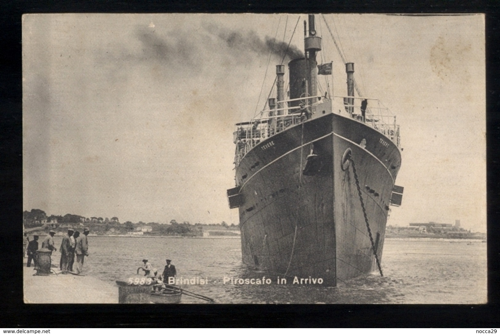 BRINDISI 1935 - PIROSCAFO TEVERE IN ARRIVO - Brindisi