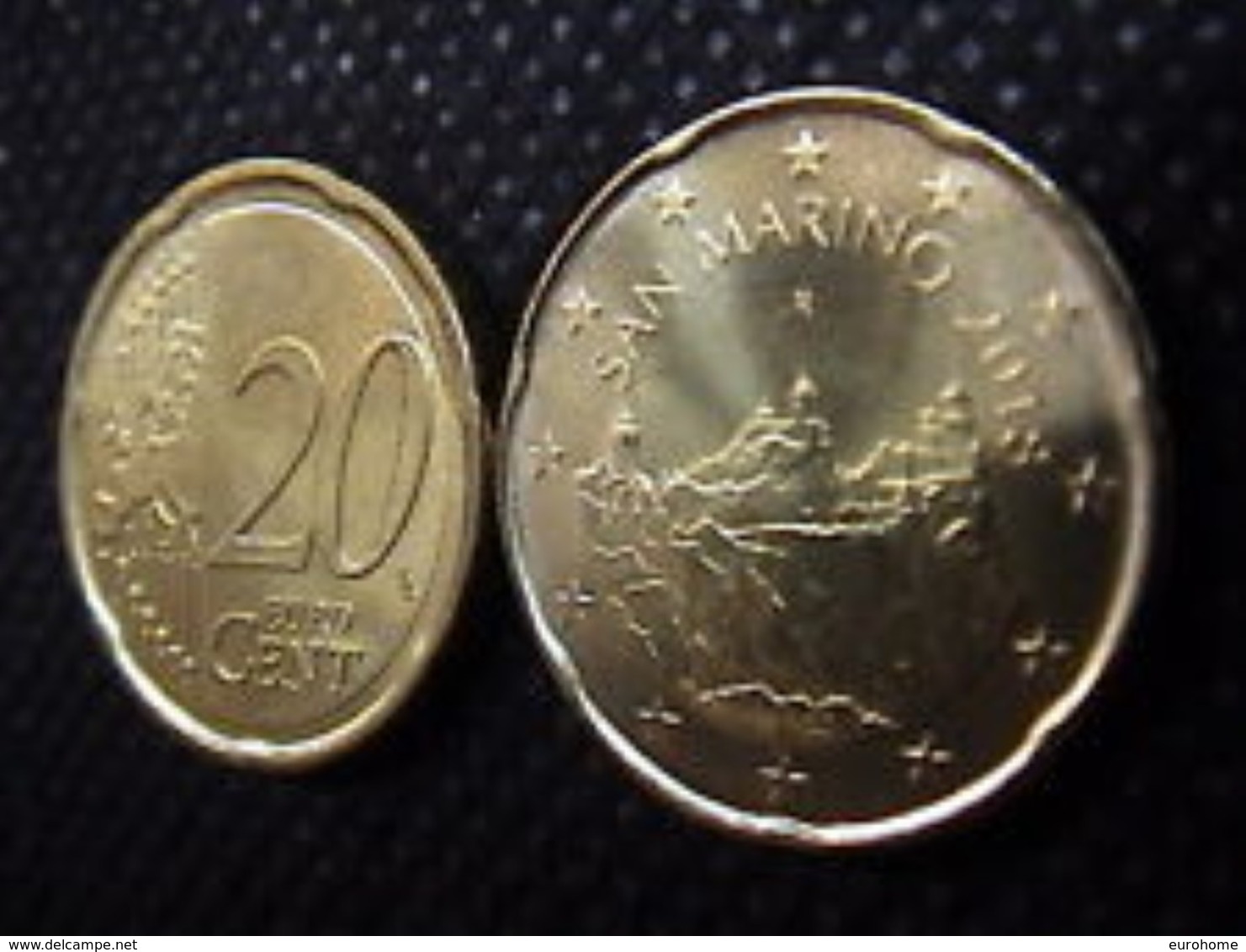 San Marino 2018  20 Cent  Met De Nieuwe Afbeelding - Nouvelle Représentation UNC Uit De Rol - UNC Du Rouleaux . - San Marino