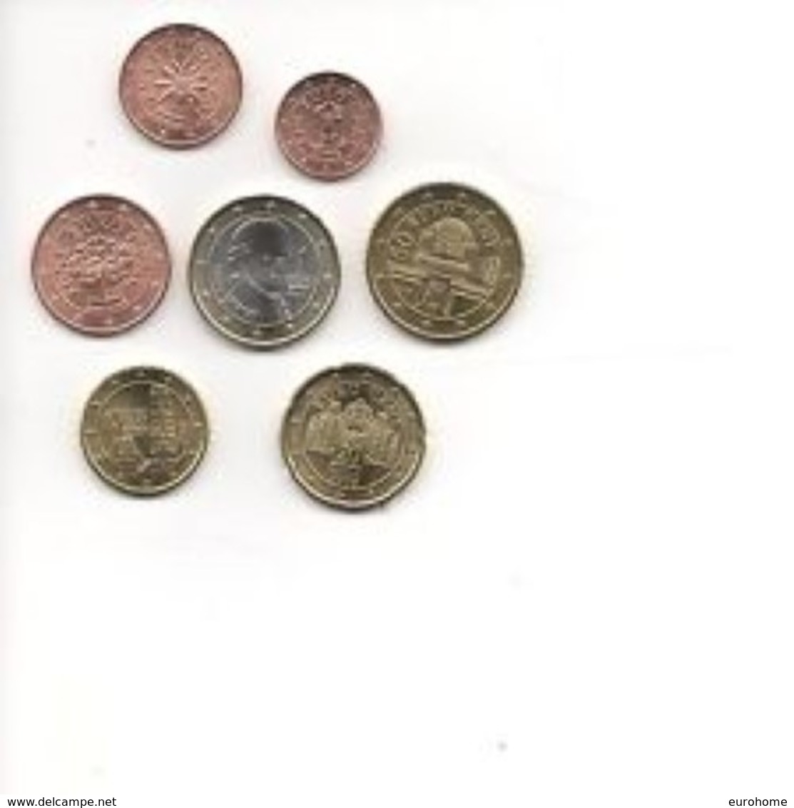 Oostenrijk     2018   De  Set Van 7 Munten / 7 Pieces De 1-2-5-10-20-50-1euro . UNC Uit De Rol  UNC Du Rouleaux - Oesterreich