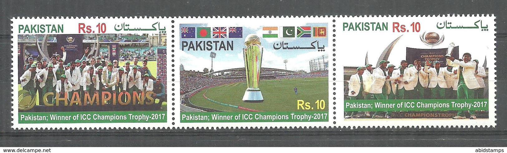 PAKISTAN 2017 ICC CHAMPIONS TROPHY CRICKET   MNH - Pakistan