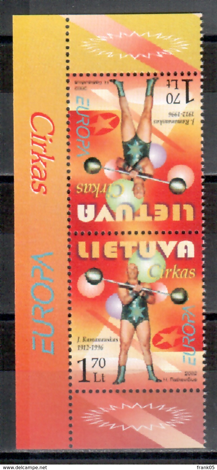 Litauen / Lithuania / Lituanie 2002 Kehrdruck EUROPA ** - 2002