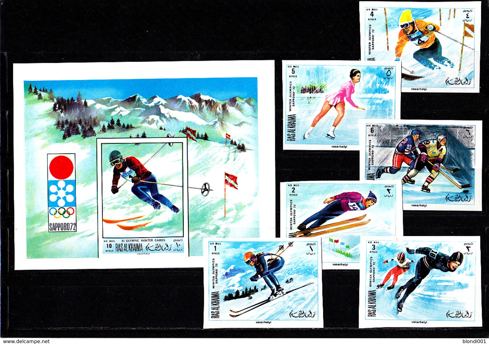 Olympics 1972 - Ice Hockey - RAK - S/S+Set Imp. MNH - Hiver 1972: Sapporo