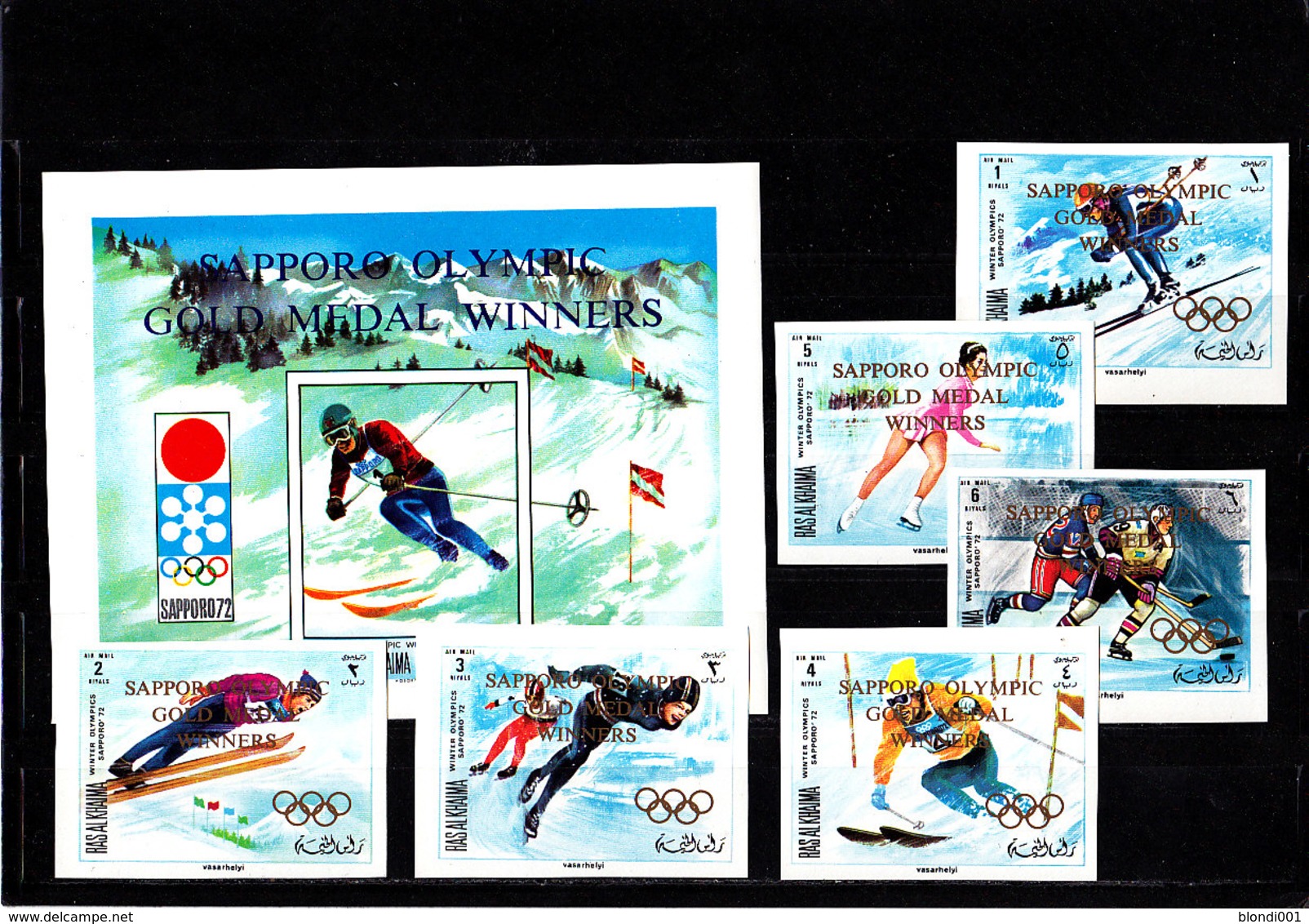 Olympics 1972 - Ice Hockey - RAK - S/S+Set Imp. Ovp MNH - Inverno1972: Sapporo
