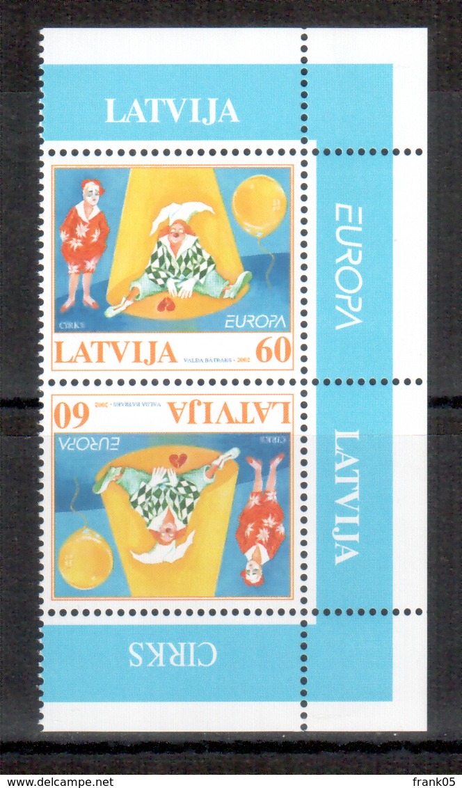 Lettland / Latvia / Lettonie 2002 EUROPA Kehrdruck ** - 2002