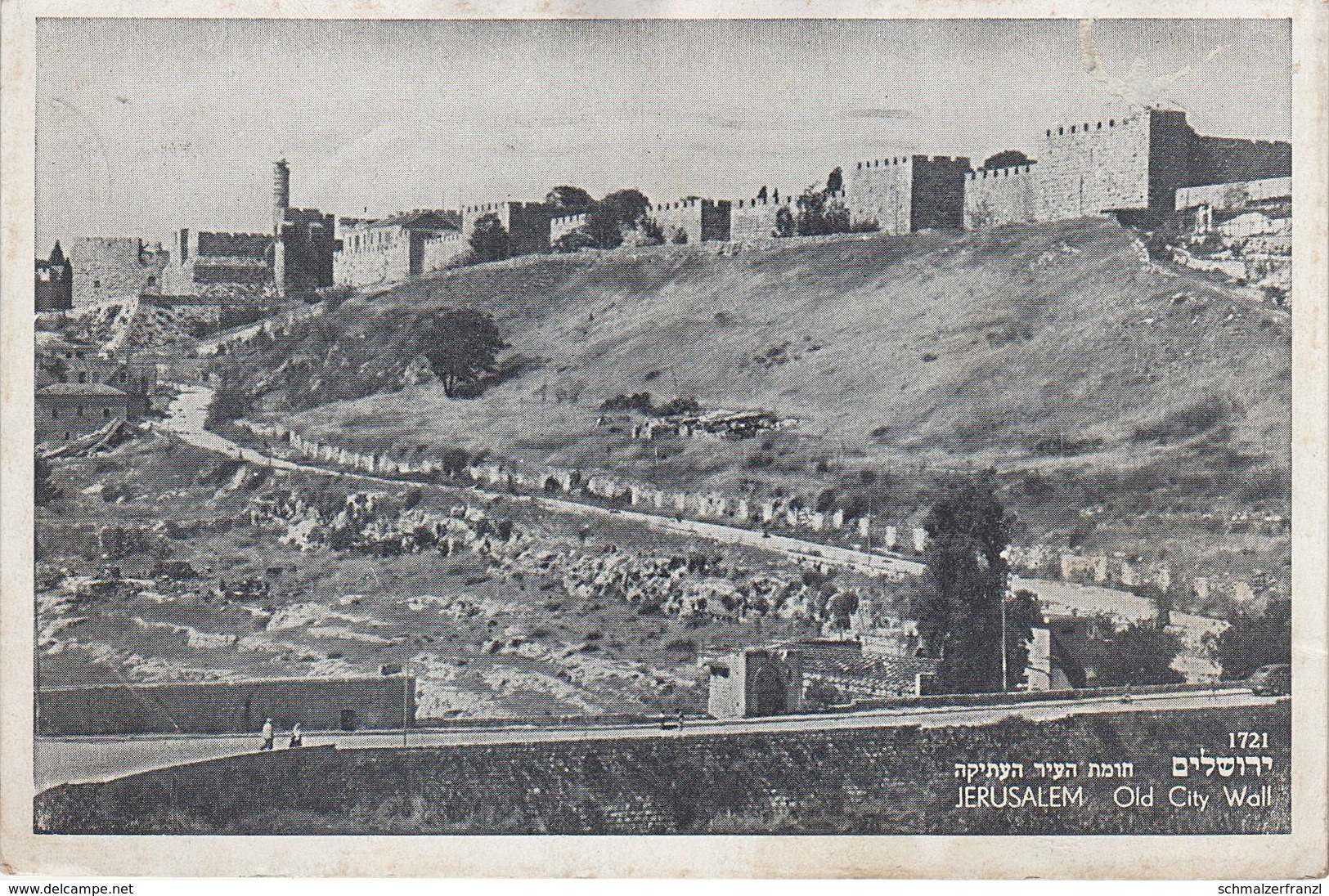 AK Jerusalem ירושלים Al Quds القدس Old City Wall Israel מדינת ישראל دولة إسرائيل Palästina Palestine دولة فلسطين - Israel