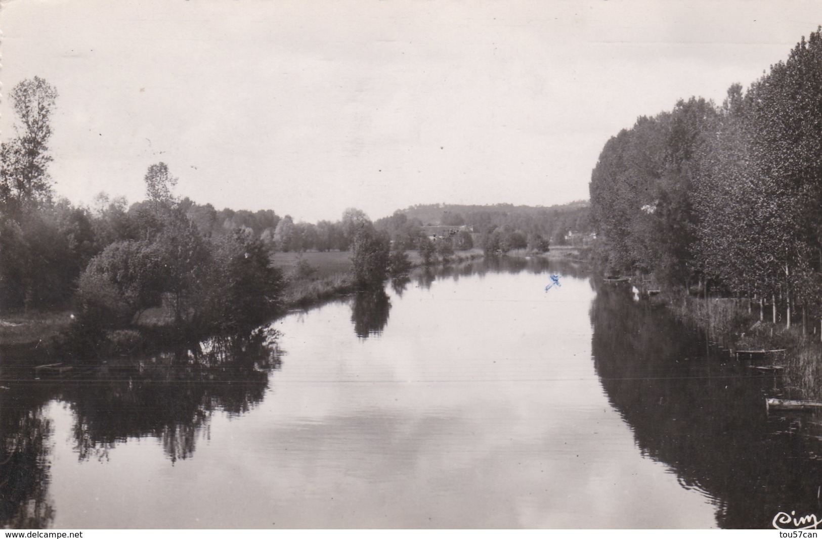 BAGNEAUX SUR LOING - SEINE & MARNE -  (77)  - CPSM DENTELÉE 1952 - BEL AFFRANCHISSEMENT POSTAL - Bagneaux Sur Loing