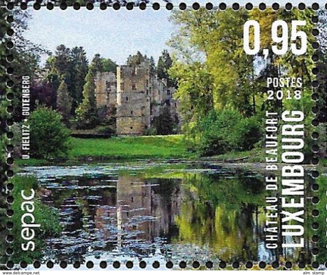 2018 Luxemburg  Mi. 2171 **MNH  Sepac : Chateau De Beaufort - Unused Stamps