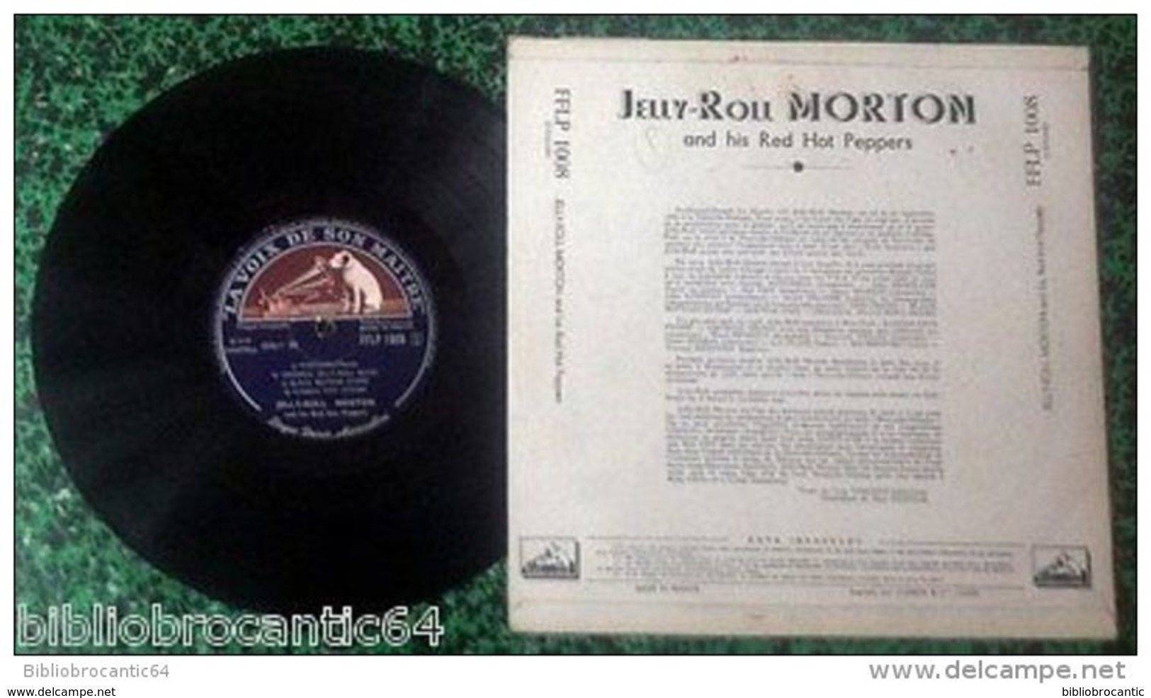 LP 25cm * JELLY-ROLL MORTON * And Is Red Hot Peppers  < VOIX DE SON MAITRE FFLP 1008 - Jazz