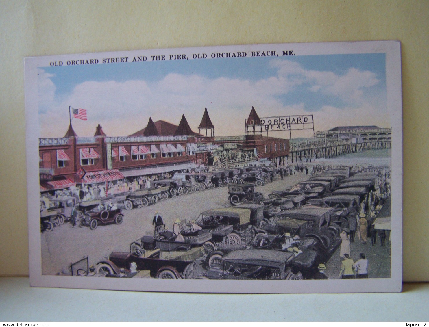 OLD ORCHARD BEACH (ETATS UNIS) LES VOITURES. OLD ORCHARD STREET AND THE PIER. - Autres & Non Classés