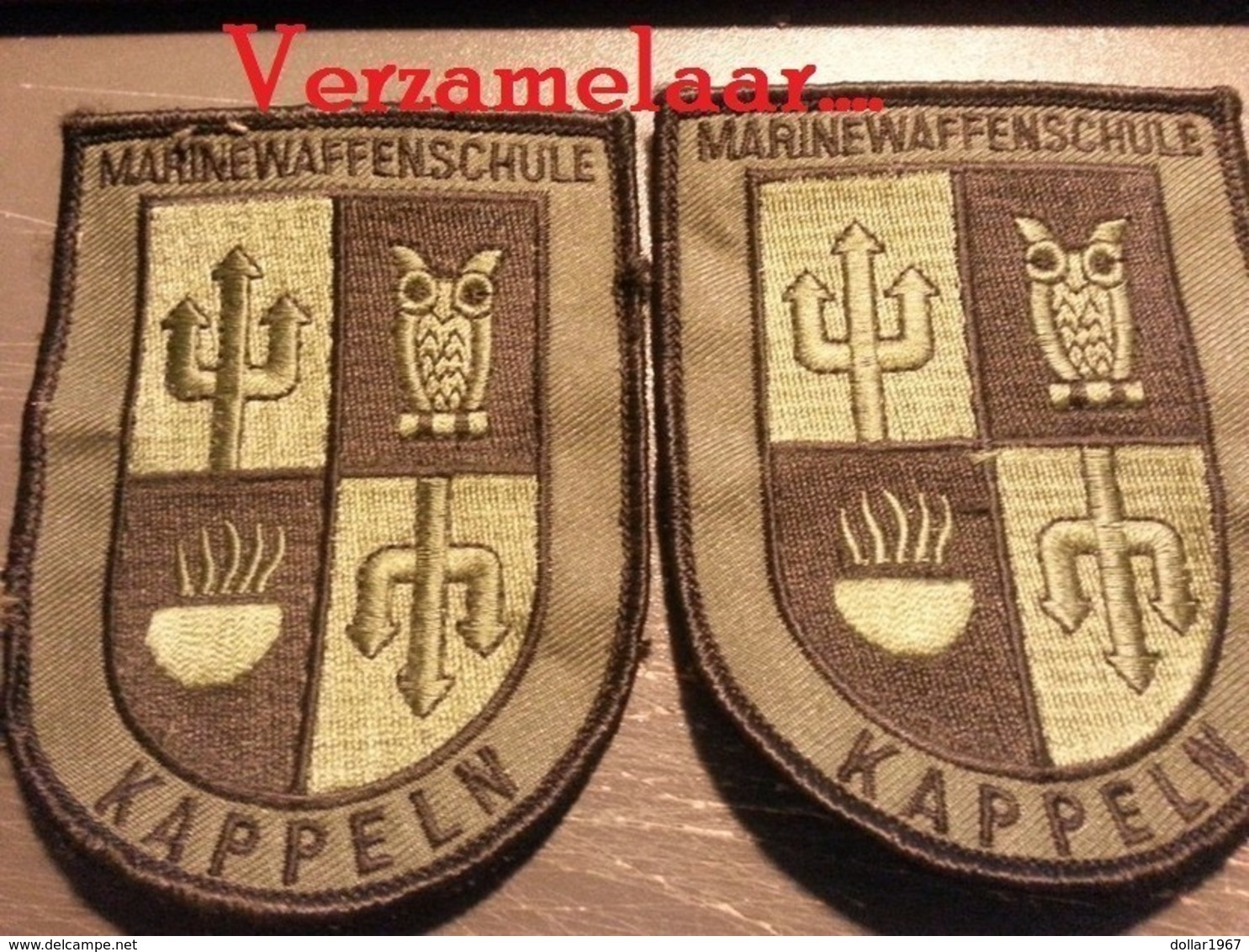 Duitsland - Marinewaffenschule Kappeln  - See The 2 Scans For Condition. ( Originalscan !!! ) - Patches