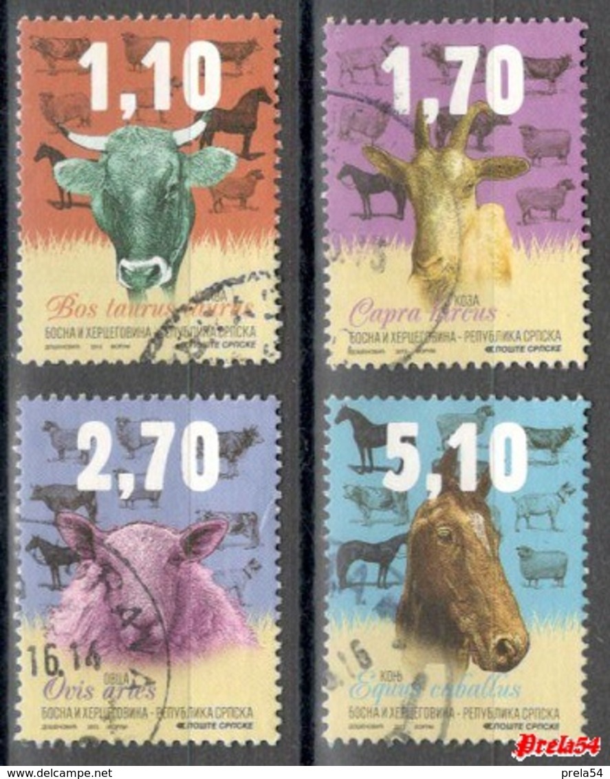 Bosnia Srpska - Farm Animal 2015 Used Set - Bosnia And Herzegovina