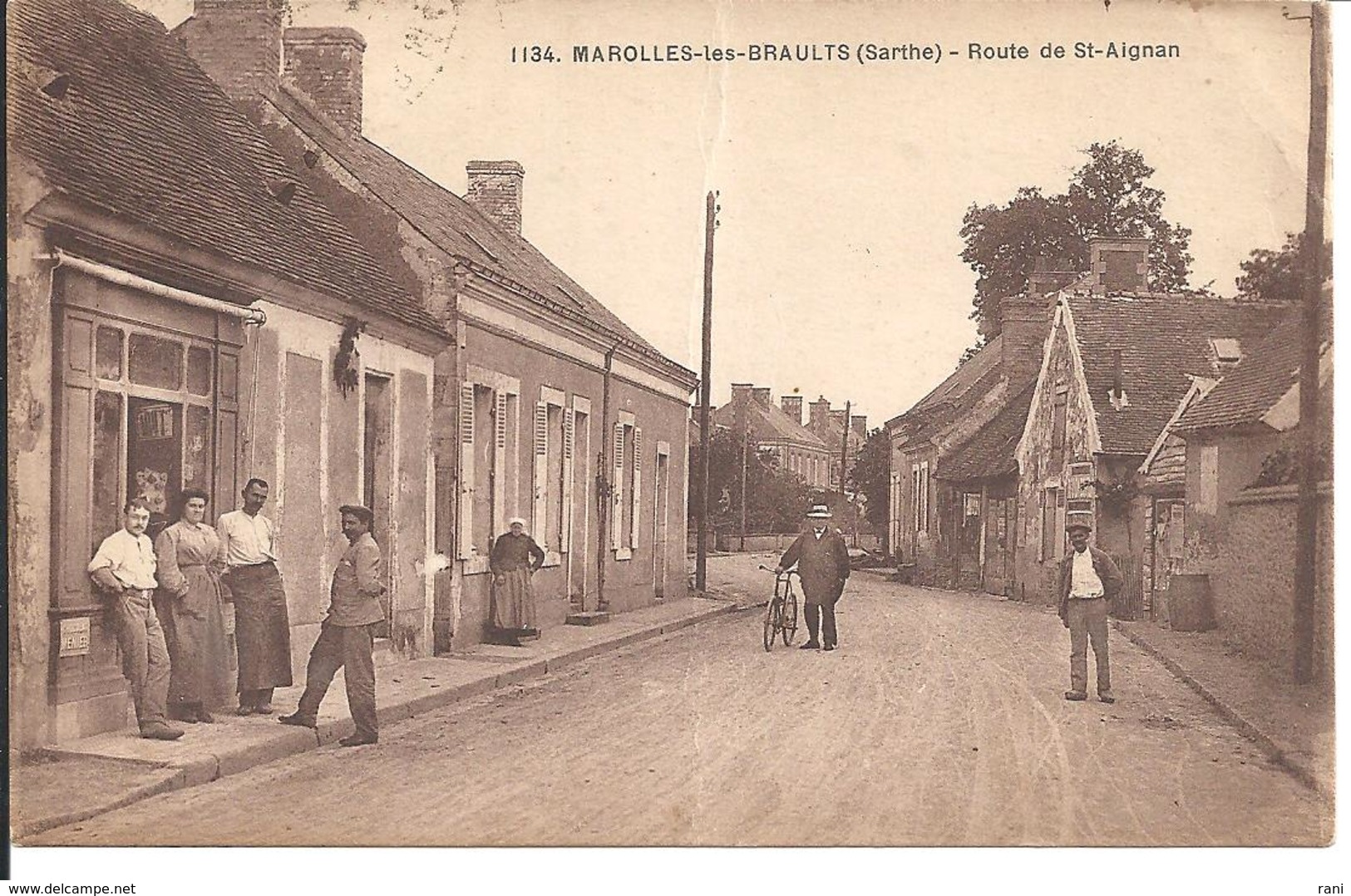 72-MAROLLES LES BRAULTS - Belle Animation-route De St Aignan - Marolles-les-Braults