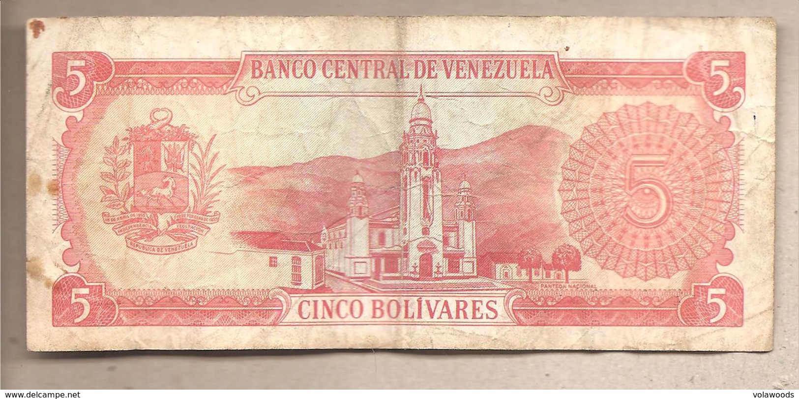 Venezuela - Banconota Circolata Da 5 Bolivares P-70a - 1989 - Venezuela