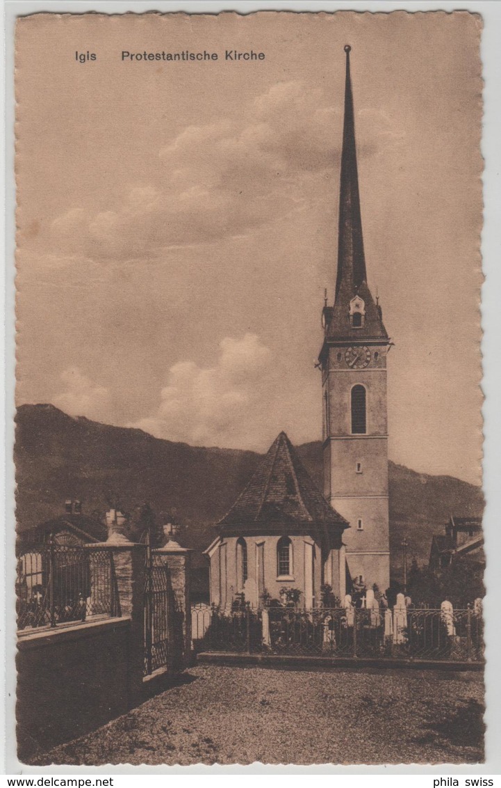 Igis - Protestantische Kirche Mit Friedhof - Igis